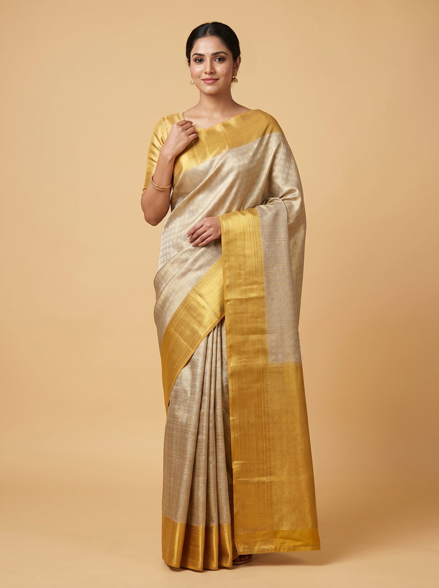 Gold Elite Glow Handloom Saree