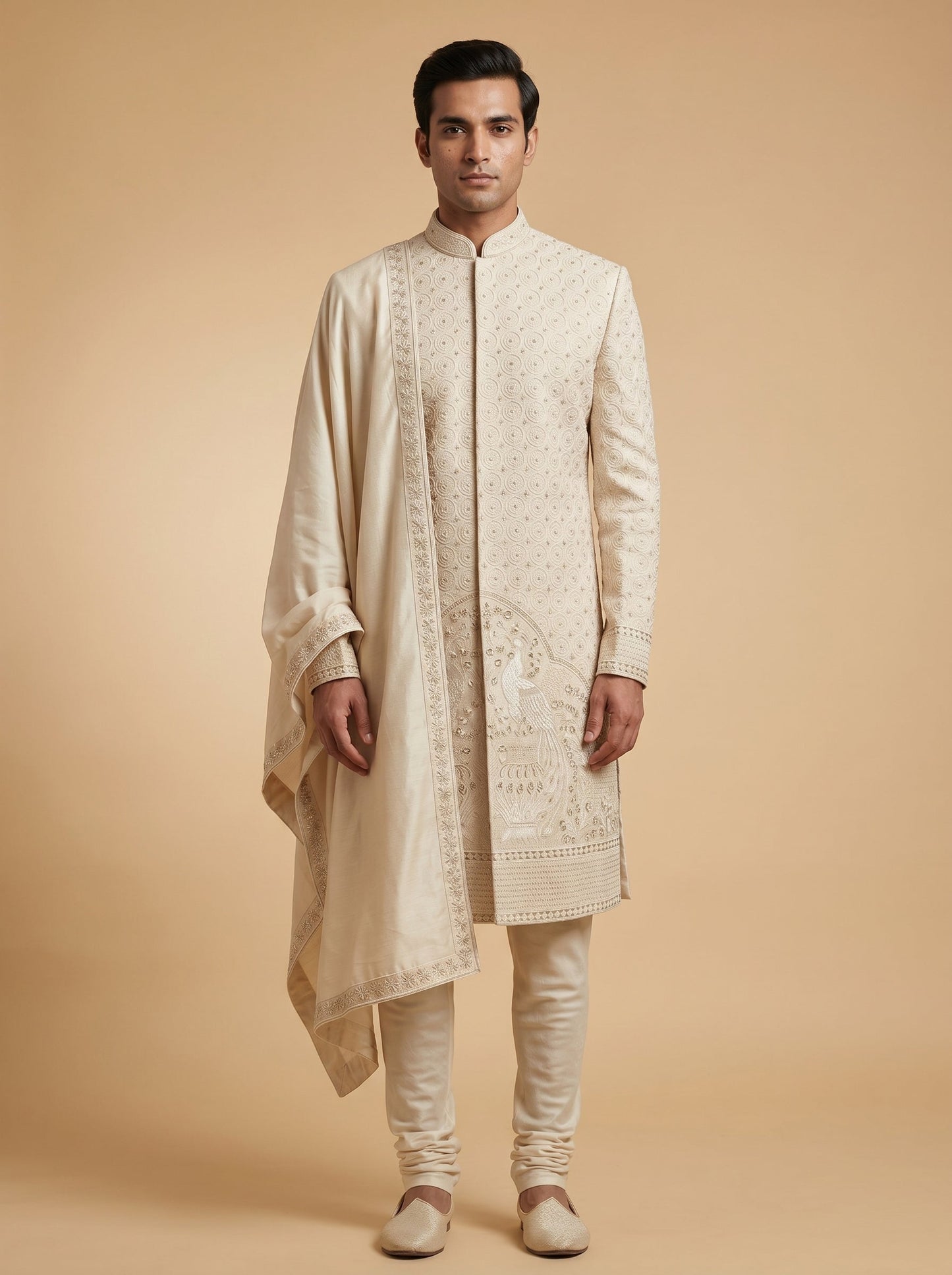 Gold Embroidered Sherwani