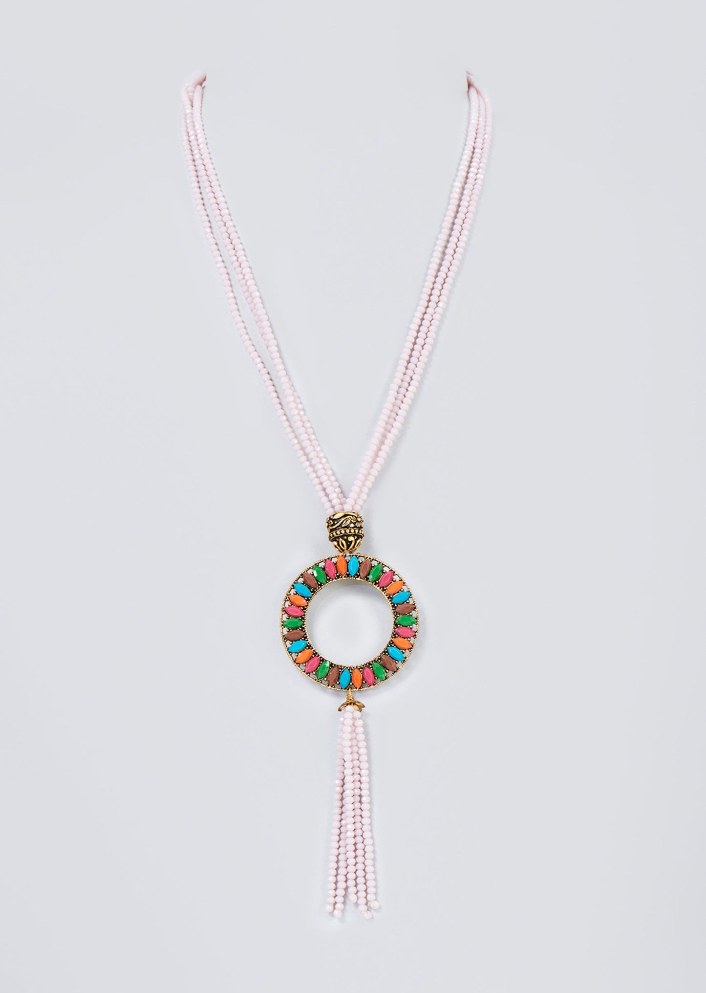 Gold Finish Ruby Synthetic Stone Handcrafted Mala