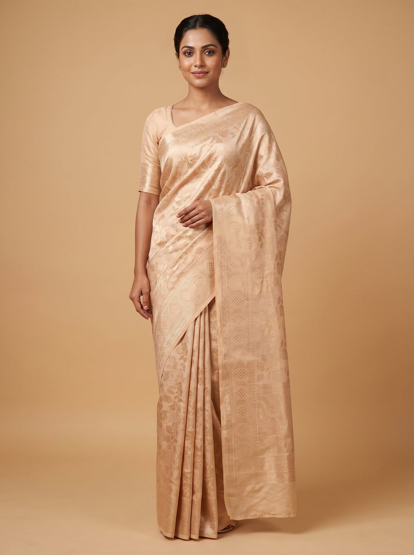 Gold Heritage Glow Handloom Saree