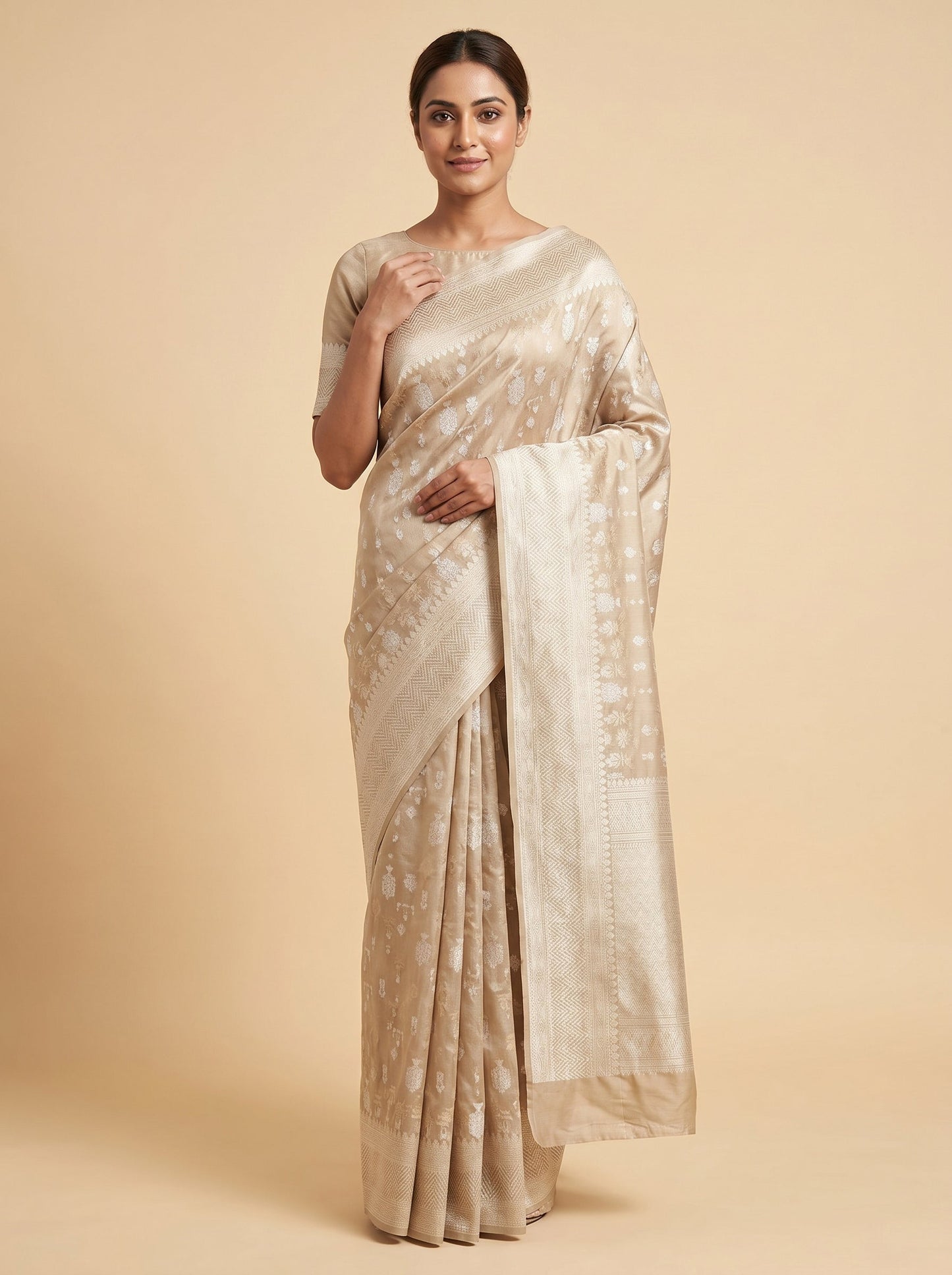 Gold Opaline Luxe Saree