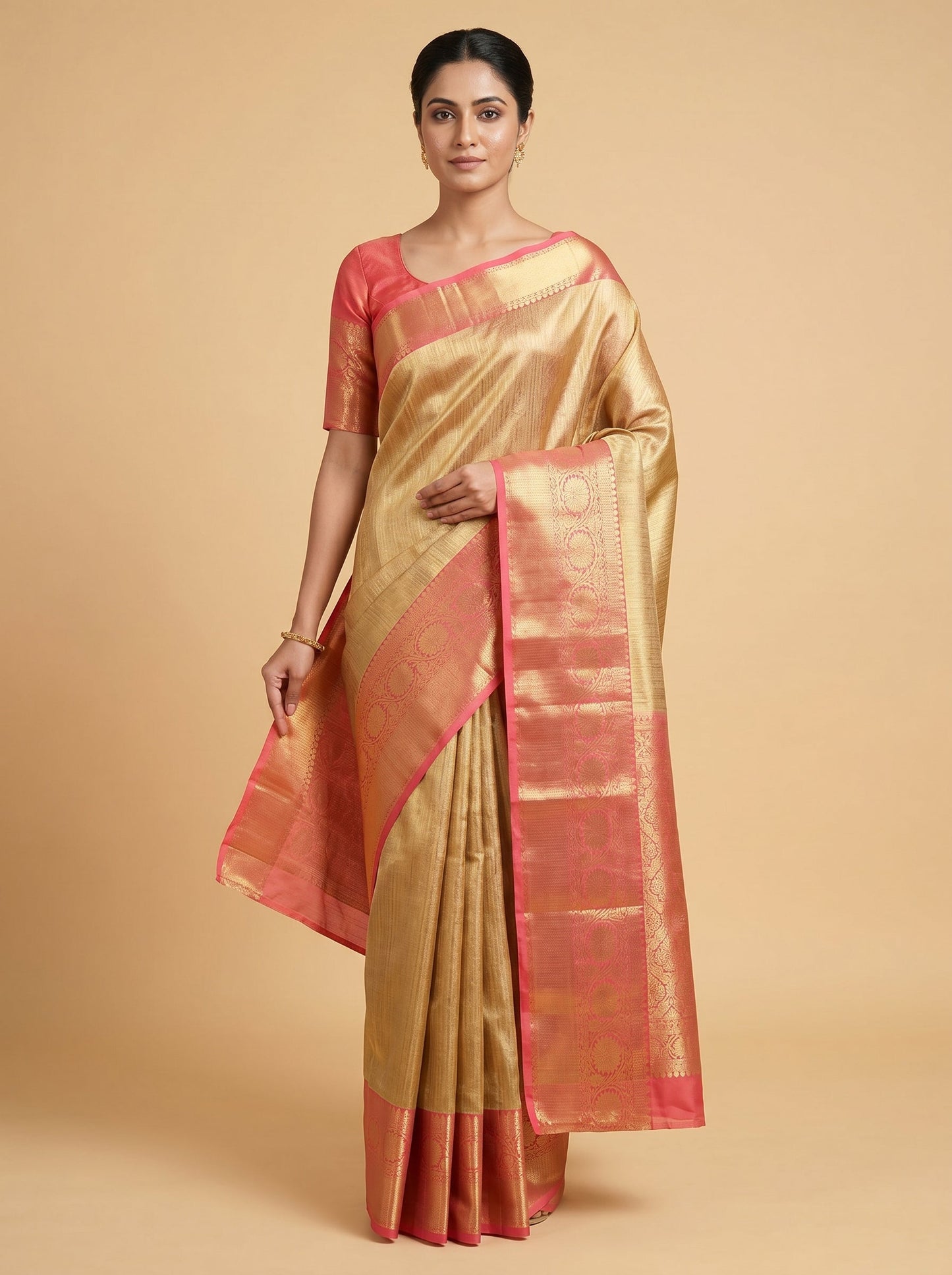 Gold Royal Handloom Saree