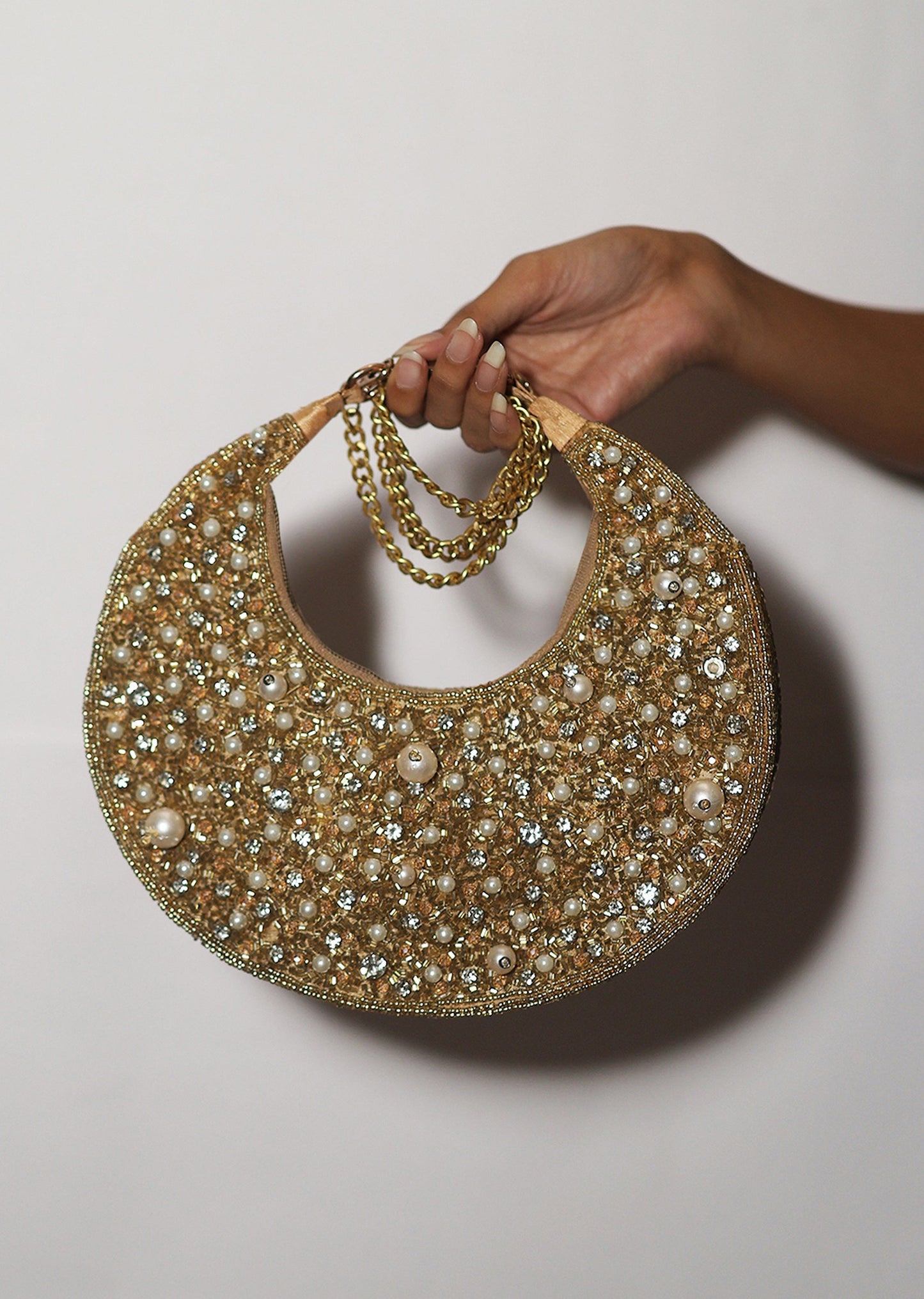 Gold Statement Clutch