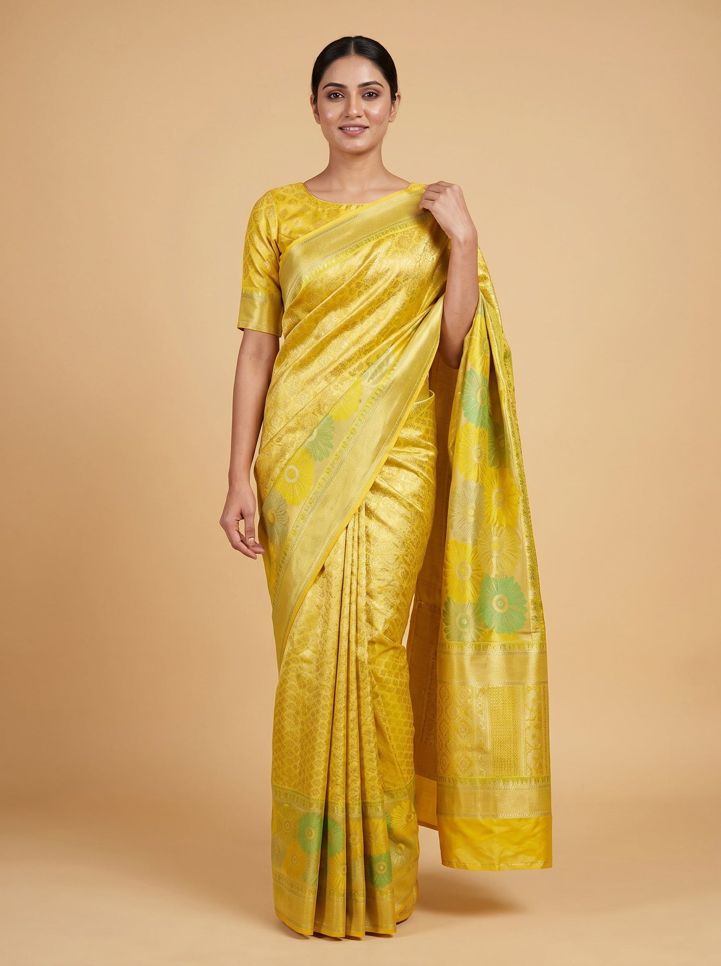 Gold Rich Weave Handloom Saree