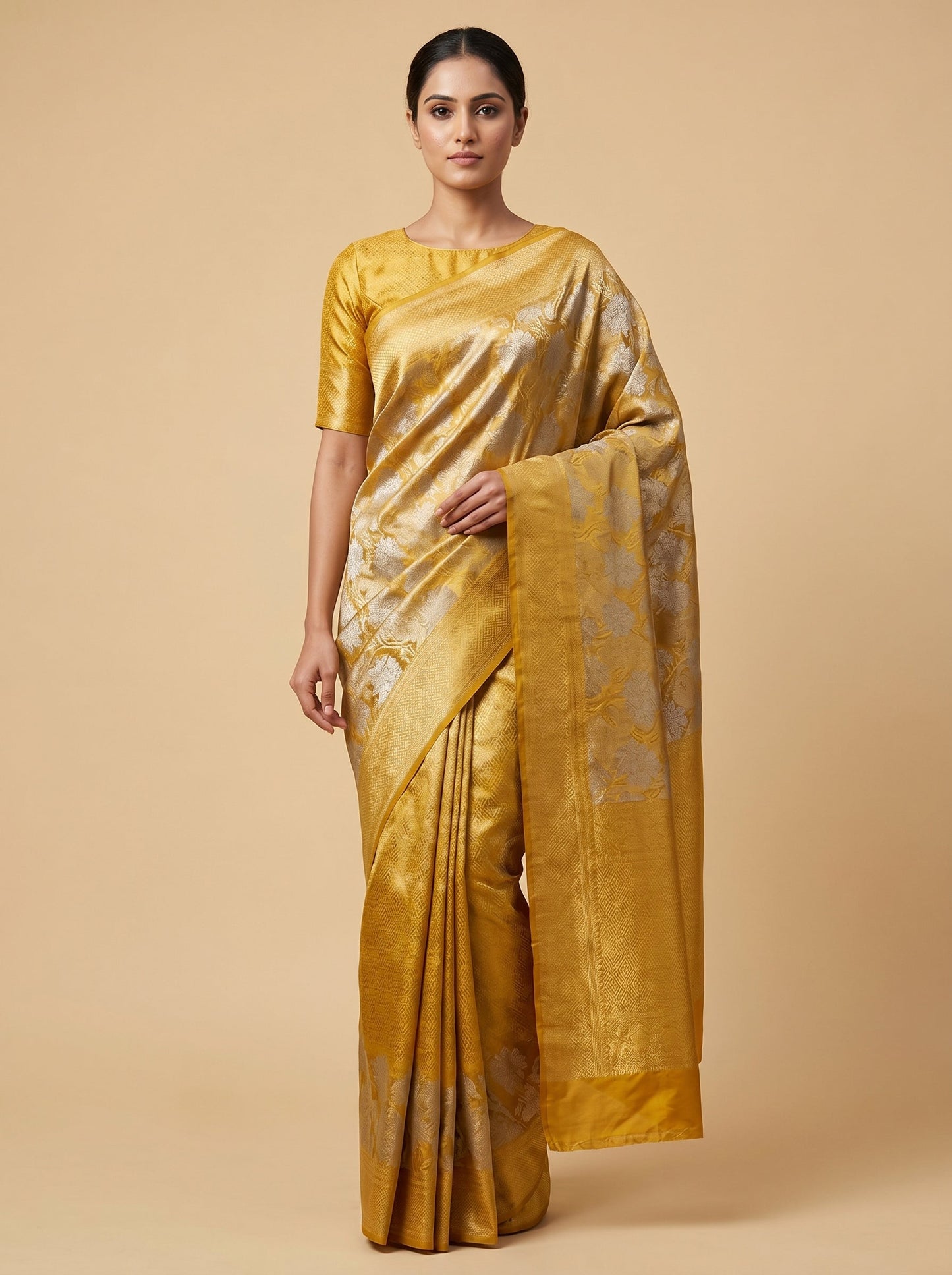 Gold Traditional Weave Saree