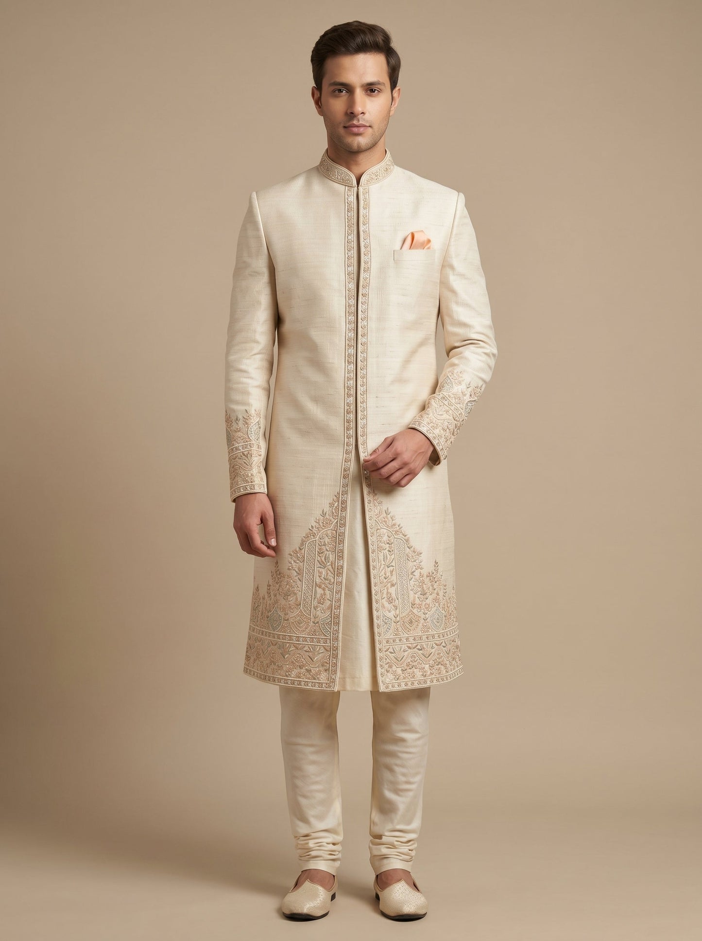 Gold Wedding Indowestern