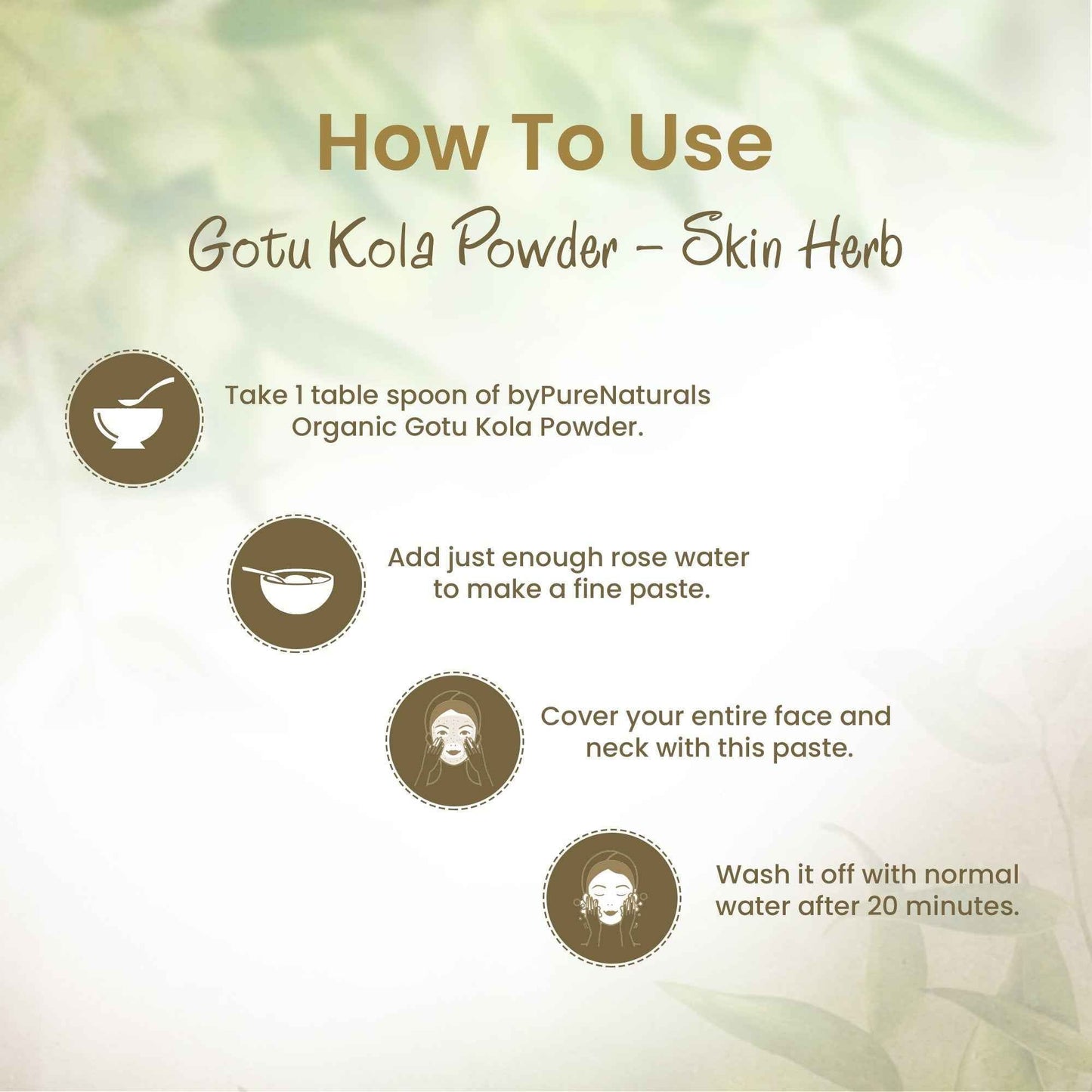 byPureNaturals Organic Gotu Kola Powder