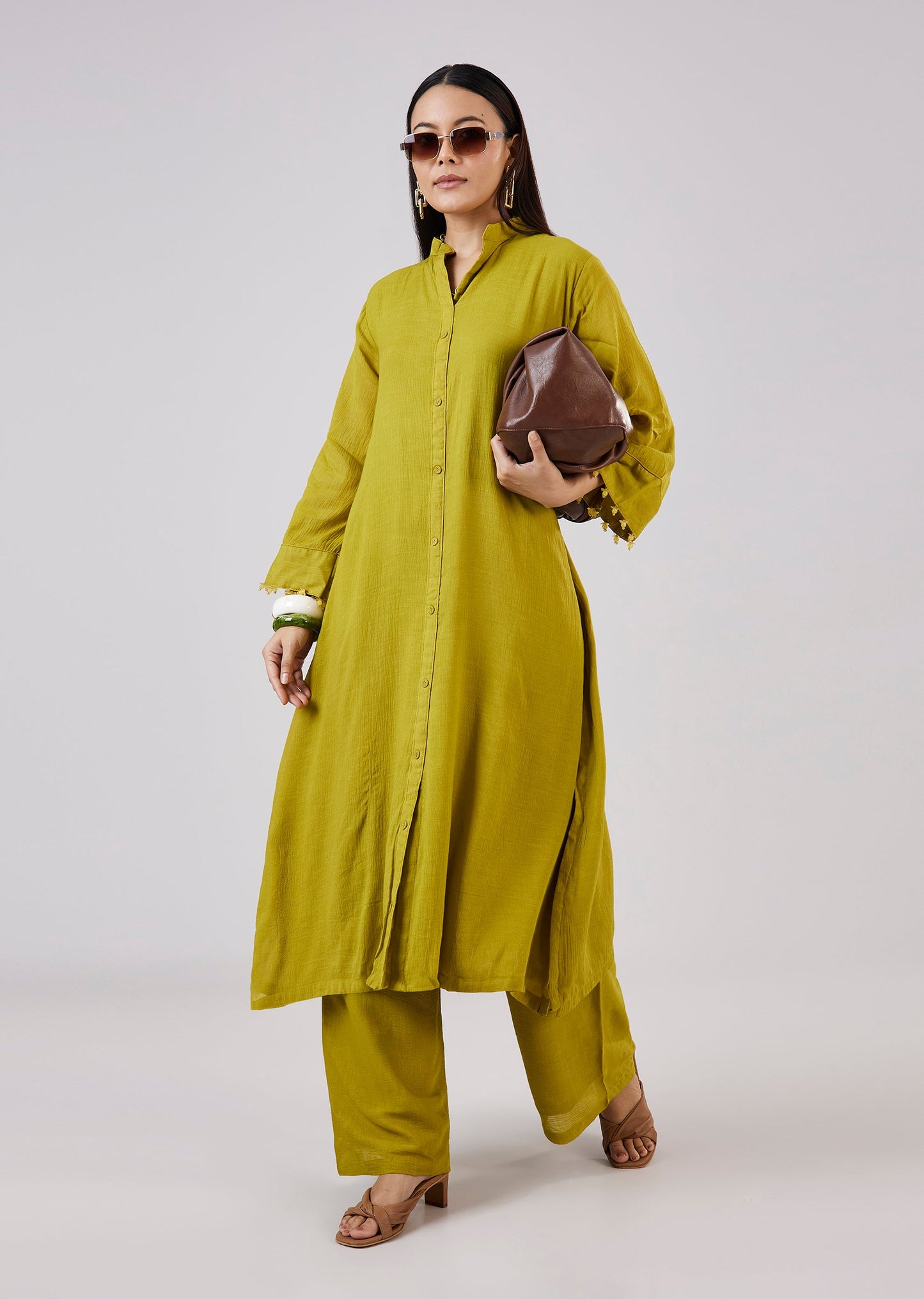 Green Cotton Coord Set