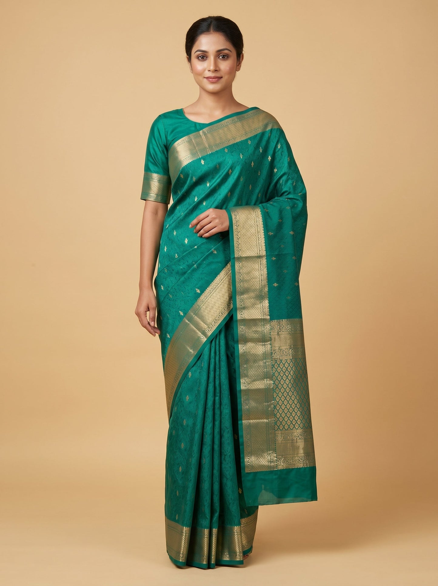 Green Eternal Grace Handloom Saree