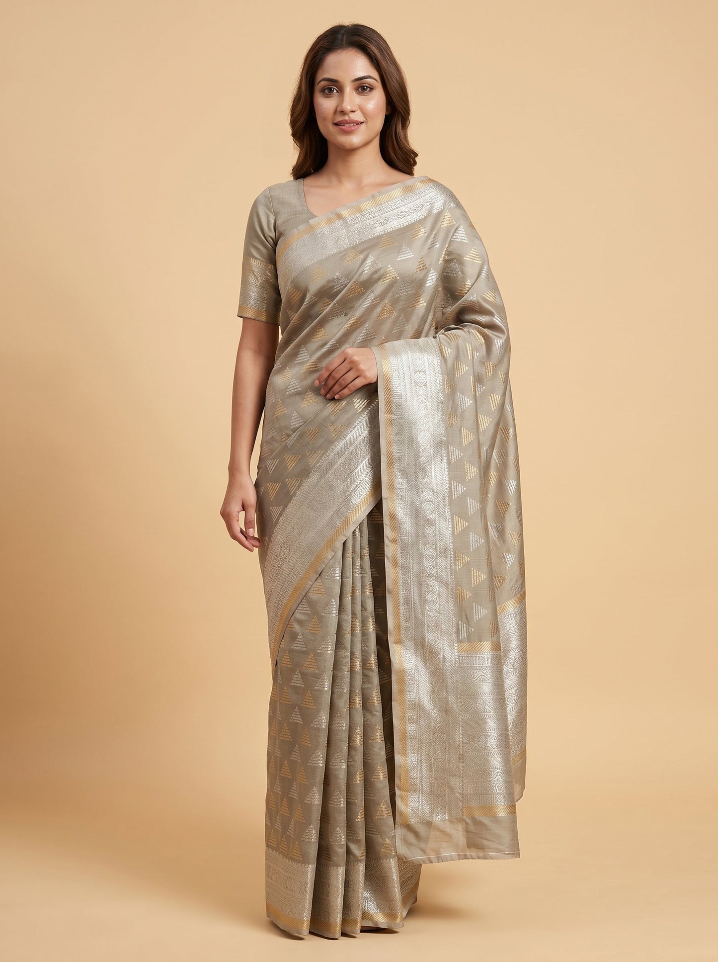Green Nature Shade Weave Handloom Saree