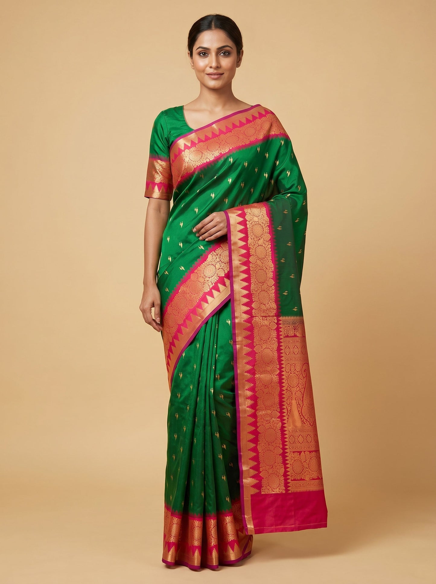 Green Poise Handloom Saree