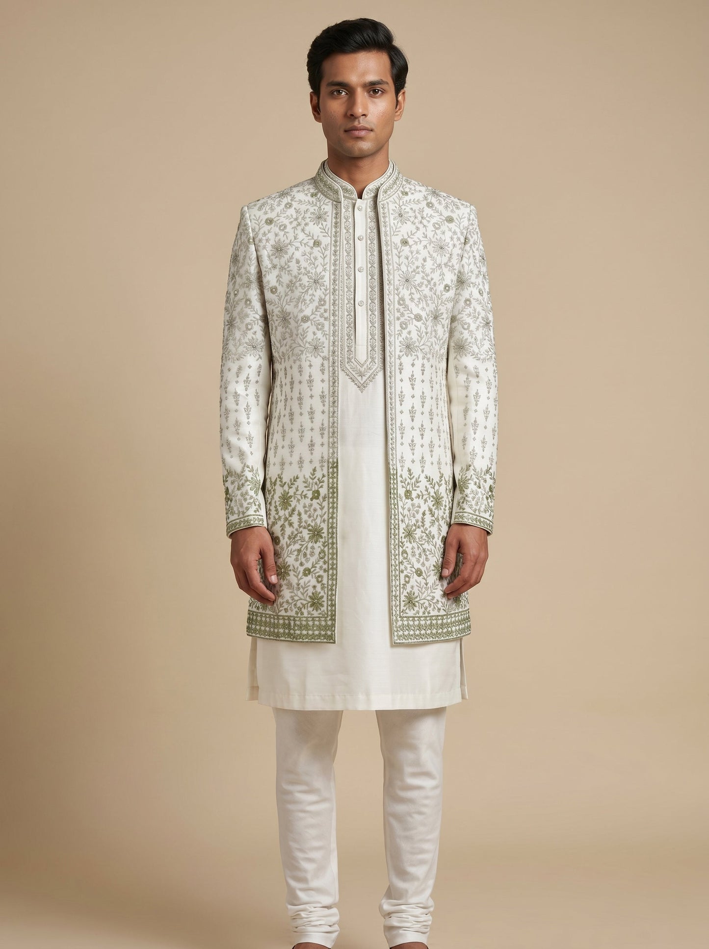 Green Royal Sherwani