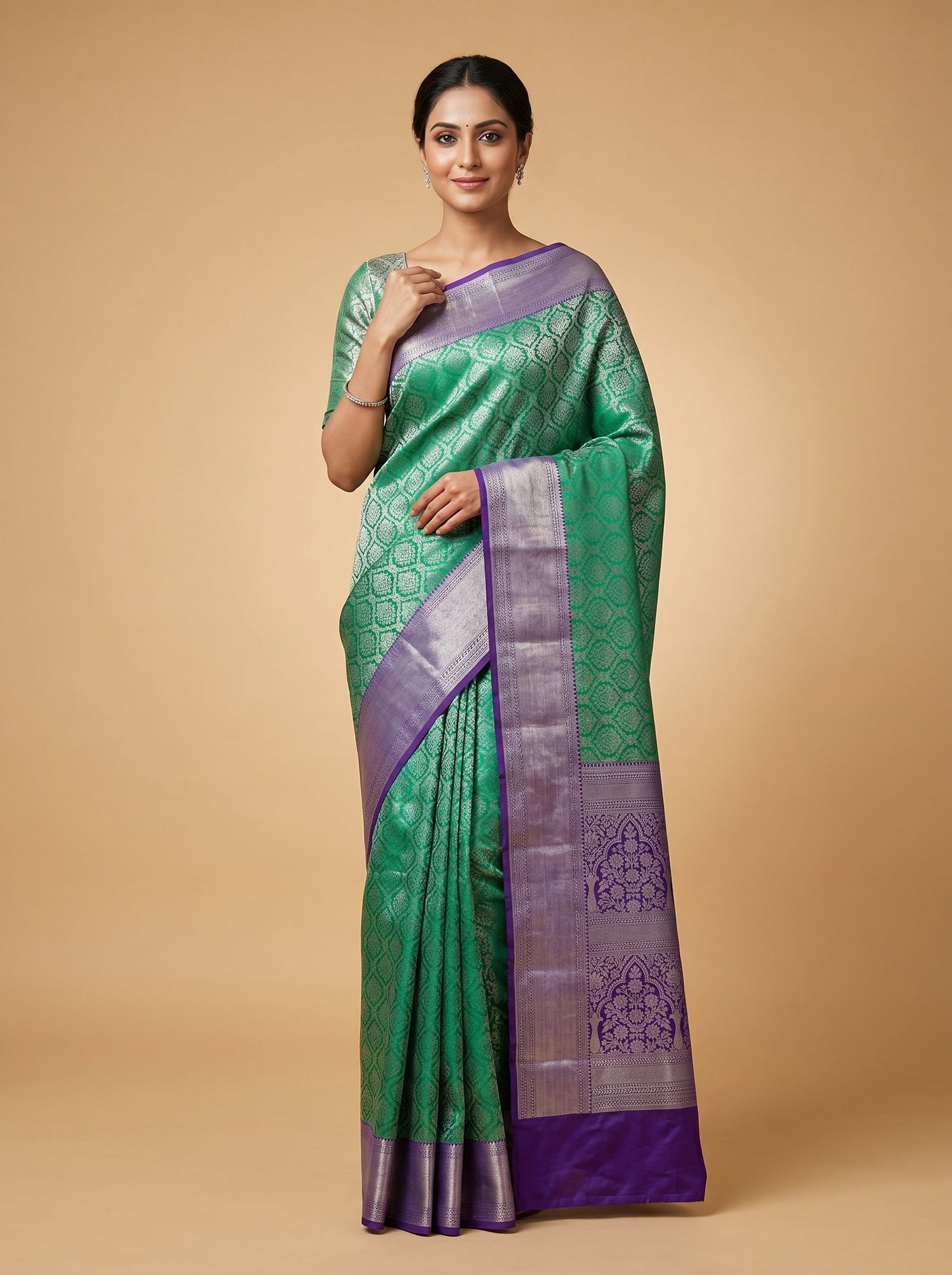 Green Soft Texture Handloom Saree