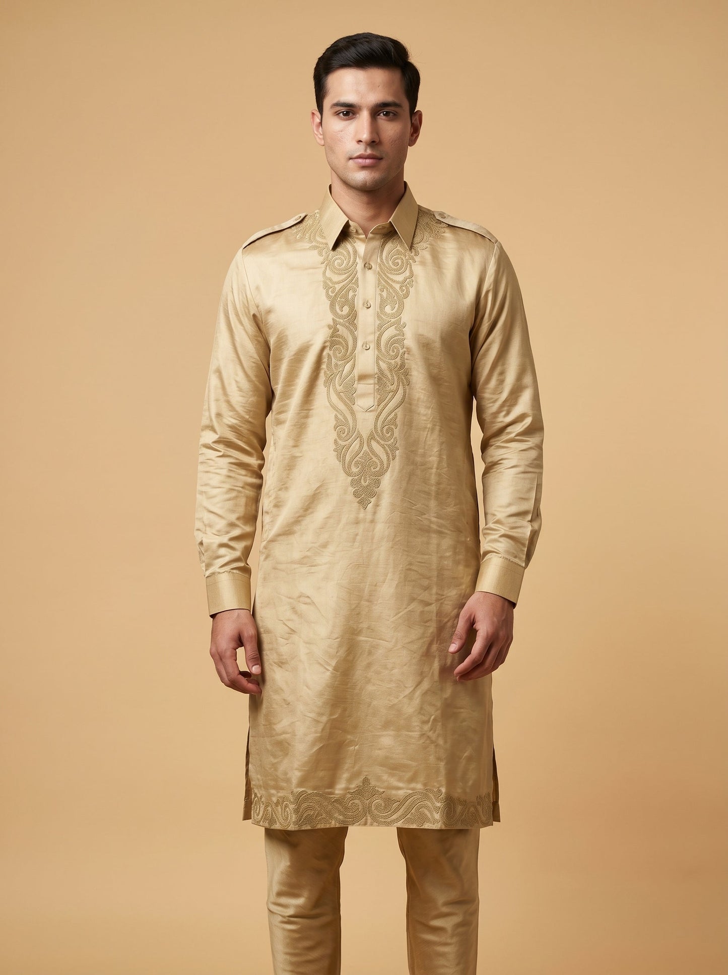 Green Wedding Kurta Set