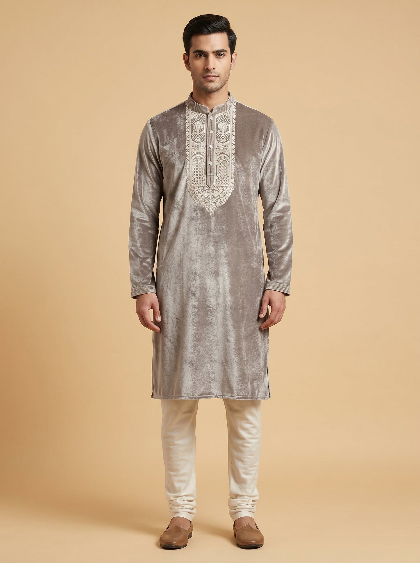 Grey Elegant Kurta Set