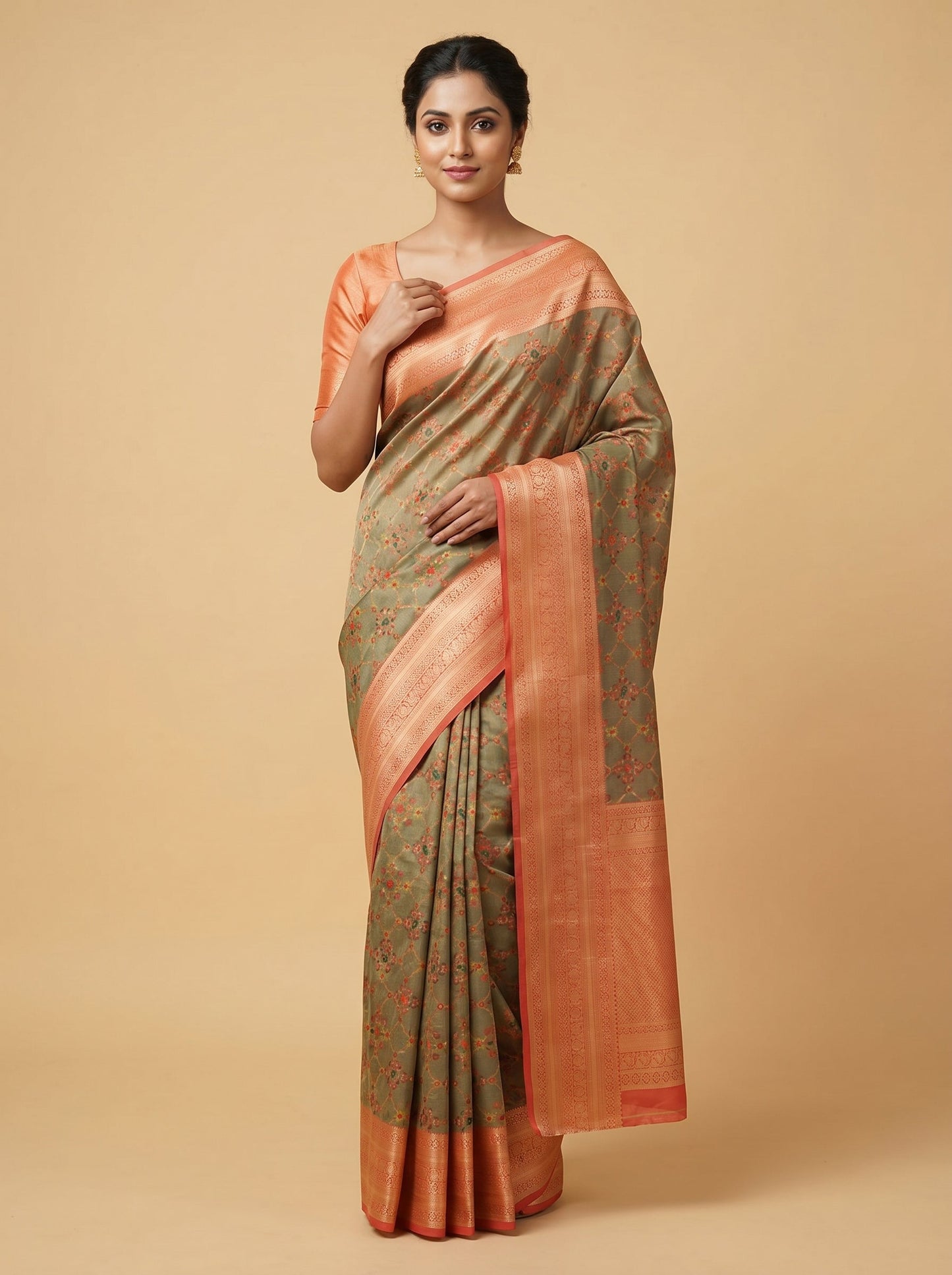 Grey Mist Charm Saree