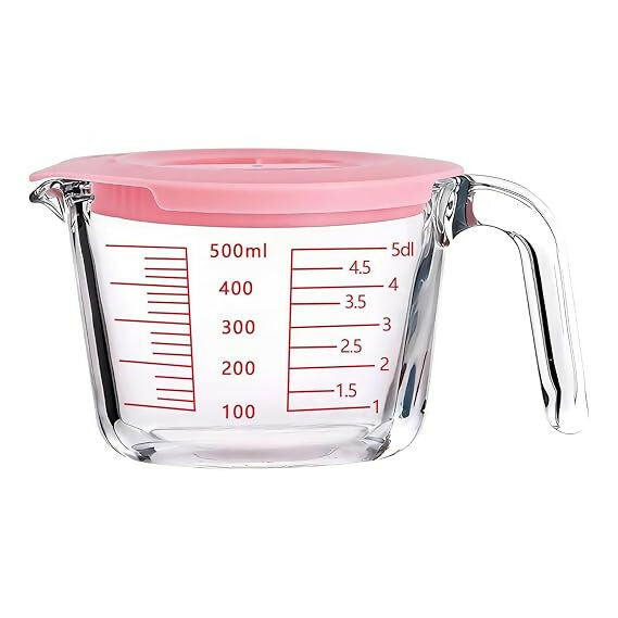 Not Available Glass Measuring Jug with Lid