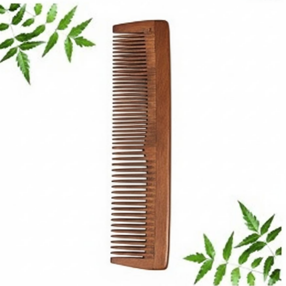 Bronson Professional Kacchi Neem Ayurvedic Wooden Comb