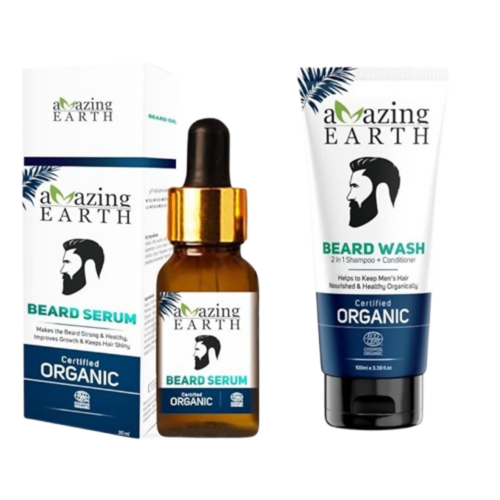 Amazing Earth Beard Serum & Beard Wash