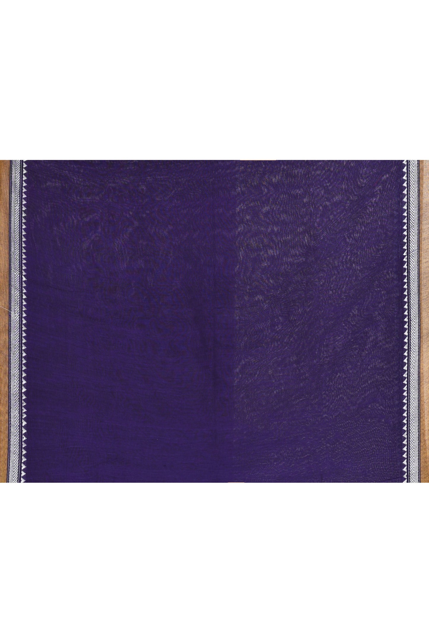 Piyari Fashion Women's Purple Embellished Cotton Blend Jamdani Saree