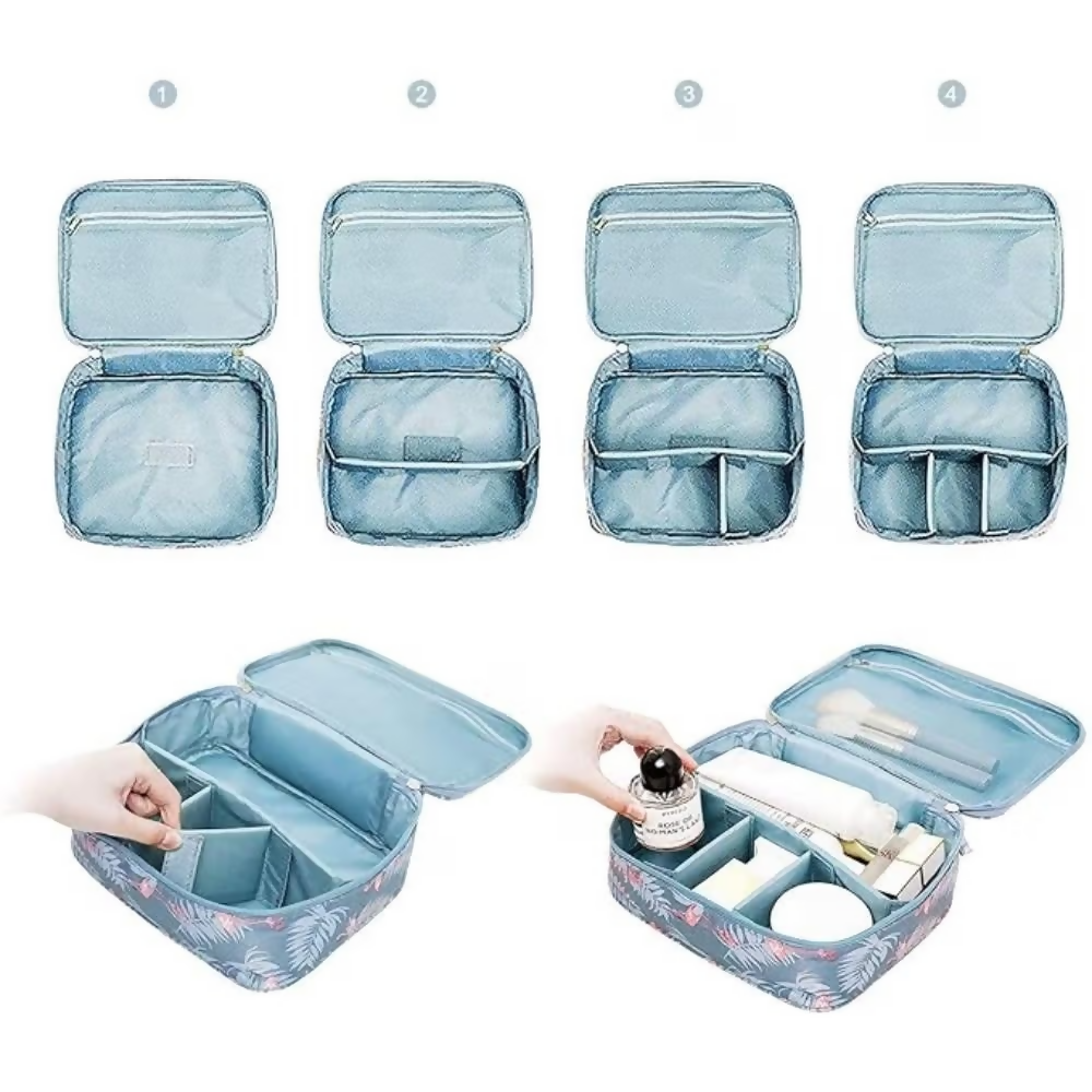 Bronson Professional Portable Dividers Travel Cosmetic Bag Organizer