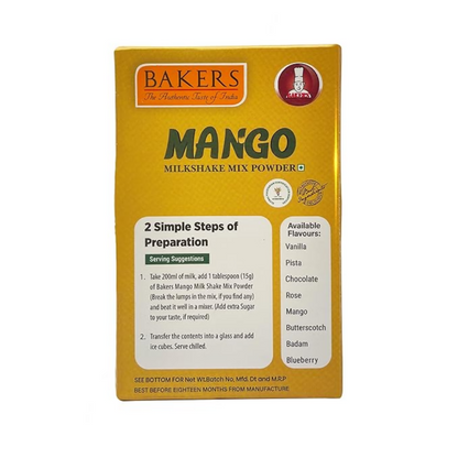 BAKERS Milk Shake Mix - Mango Flavour