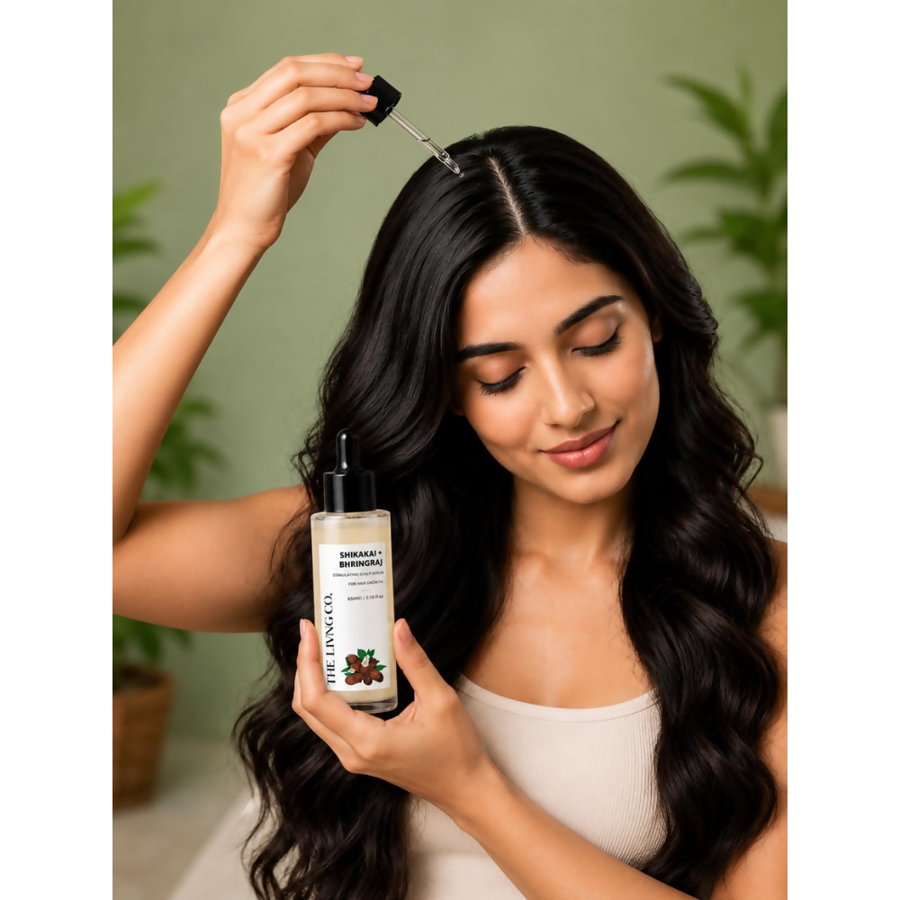 THE LIVING CO. Shikakai + Bhringraj Stimulating Scalp Serum