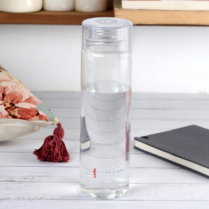 Cello H2O Round Unbreakable Plastic Water Bottle Premium Edition