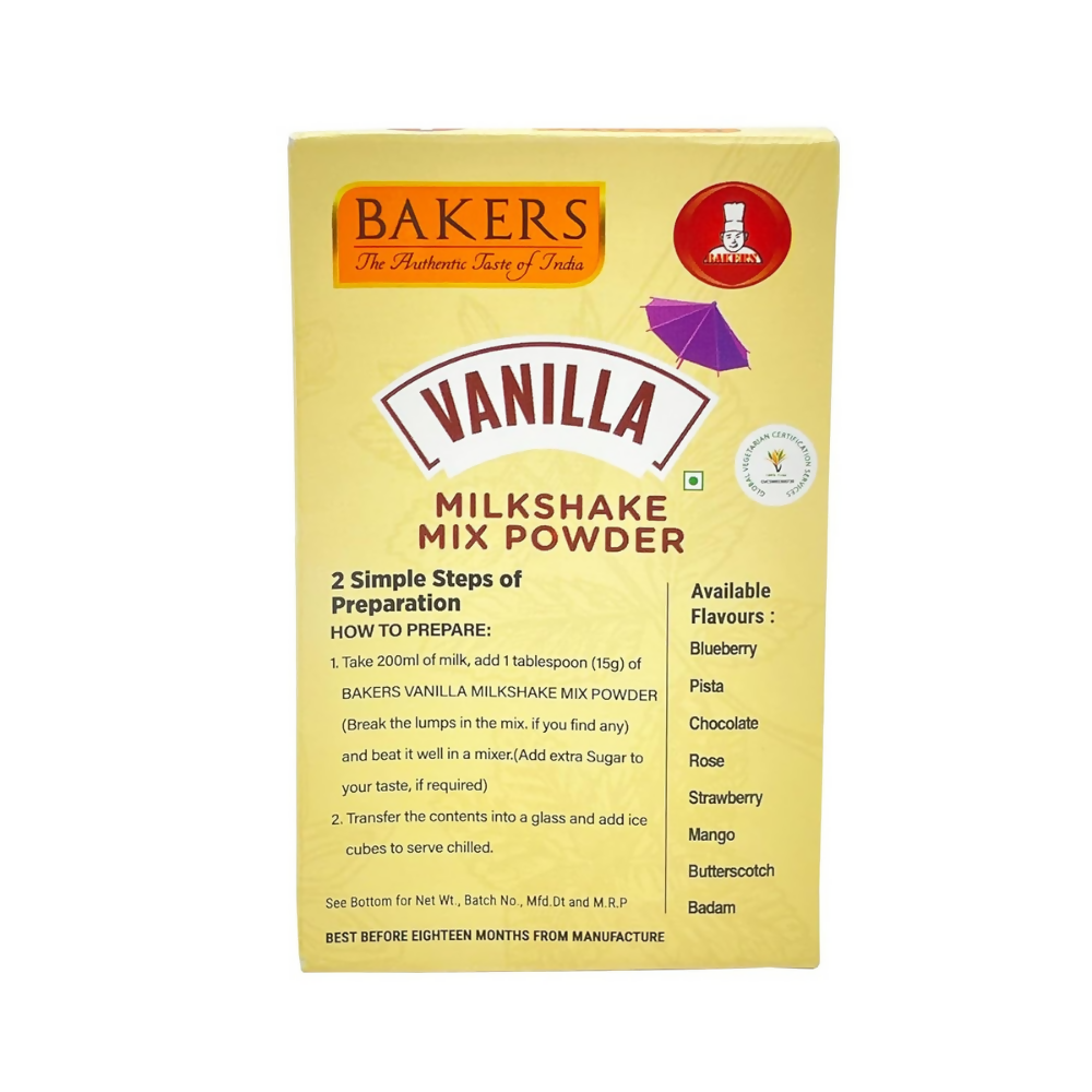 BAKERS Milk Shake Mix Powder - Vanilla Flavor