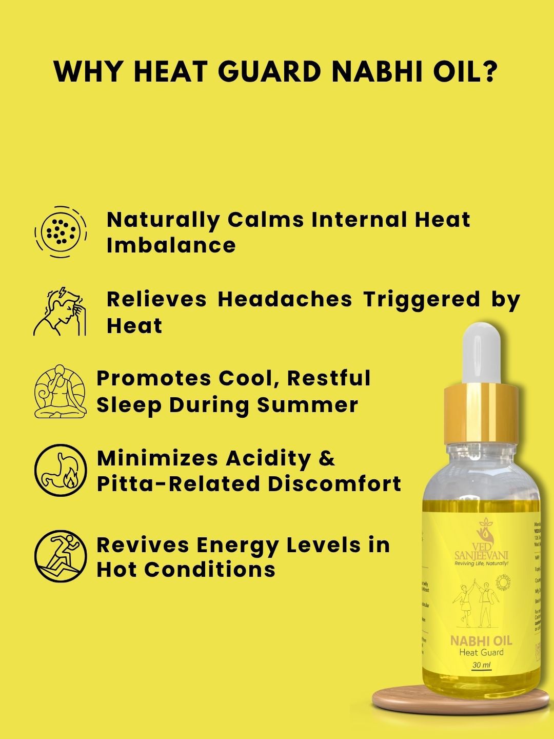 Ved Sanjeevani Heat Guard Nabhi Oil