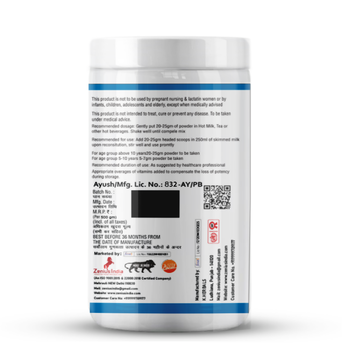 Zenius Kids Protein Powder for Kids Overall Growth