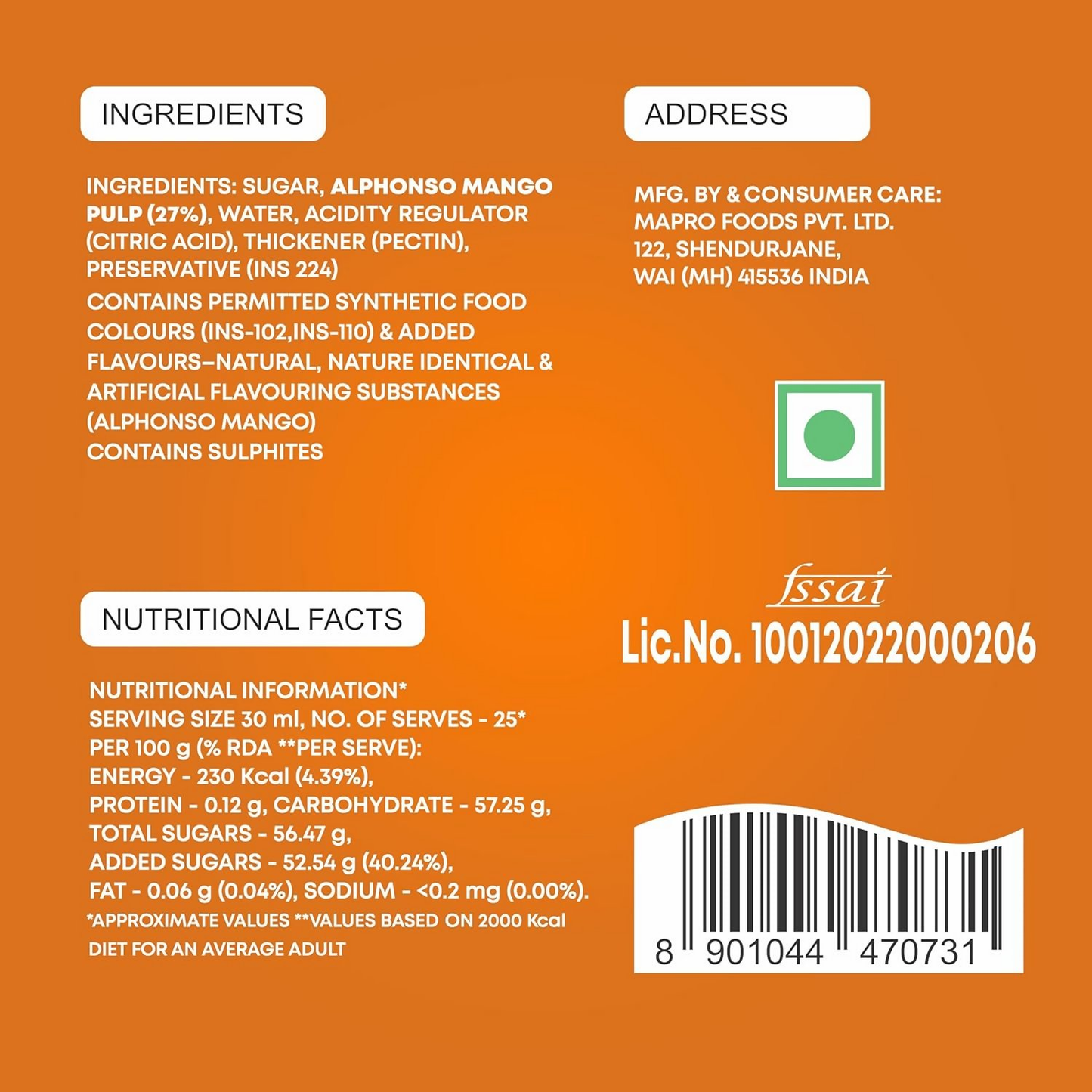 Mapro Alphonso Mango Crush