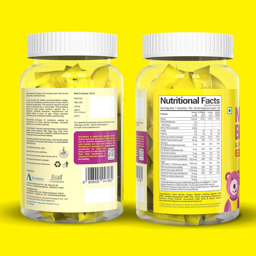 NutriBears Kids Multivitamin Gummies