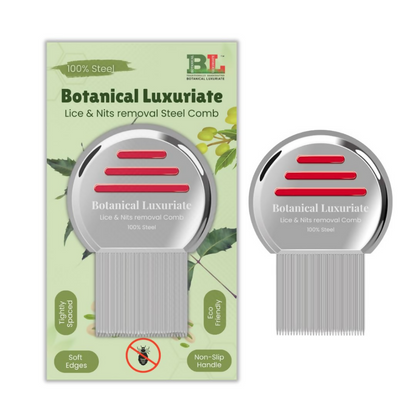 Botanical Luxuriate Tea Tree Natural Anti Lice And Nits Shampoo With Steel Lice And Nit'S Removal Comb