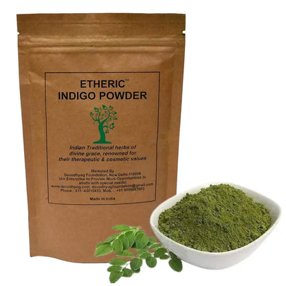 Etheric Indigo Leaves Powder for Chemical Free Natural Hair Colouring & Dye | Amonia Free