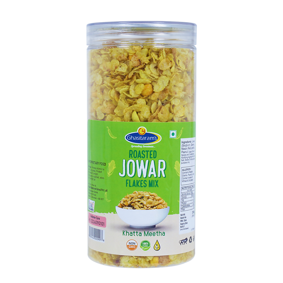 Punjabi Ghasitaram Halwai Jowar Flakes Mix Khatta Meetha