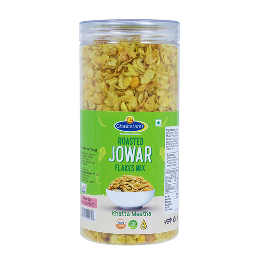Punjabi Ghasitaram Halwai Jowar Flakes Mix Khatta Meetha