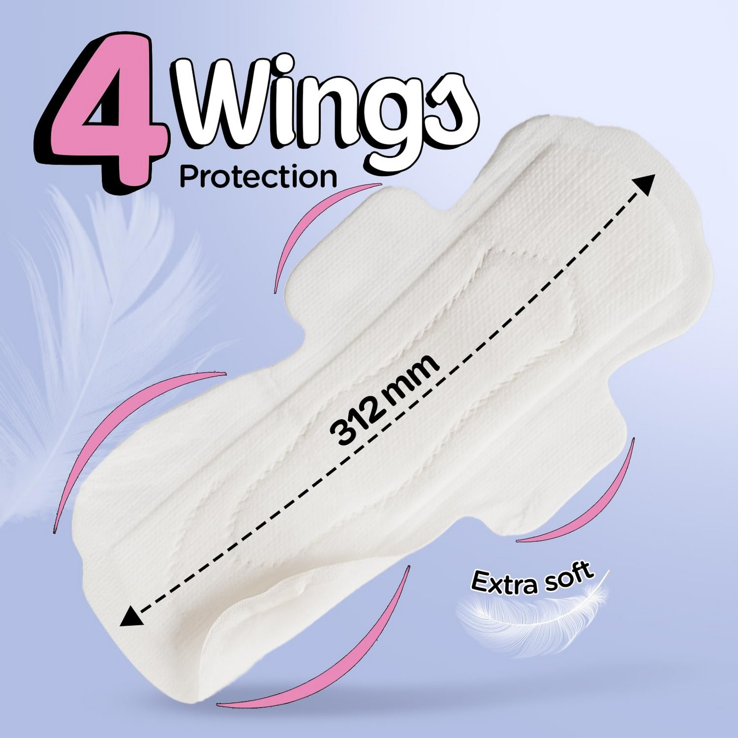 Pee Safe Comfort Ultra Thin Sanitary Pads For Women - XL