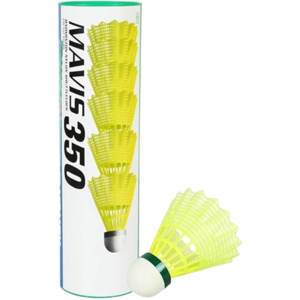 ?YONEX Mavis 350 Green Cap Nylon Shuttlecock (Yellow)