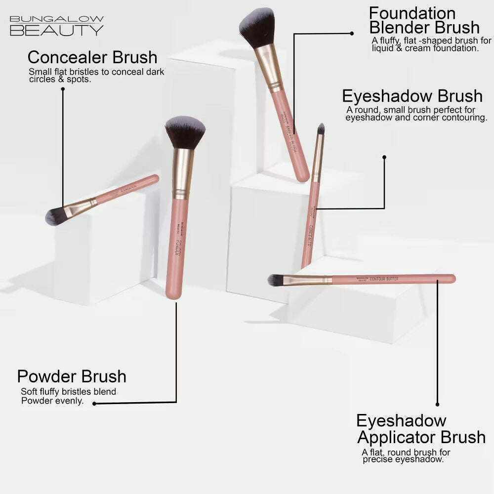 BUNGALOW BEAUTY Face powder Brush Set