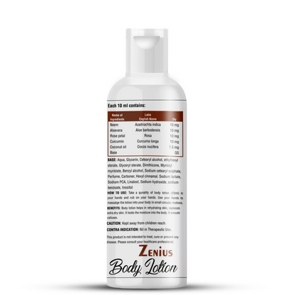 Zenius Body Lotion for Moisturizing & Soft Skin