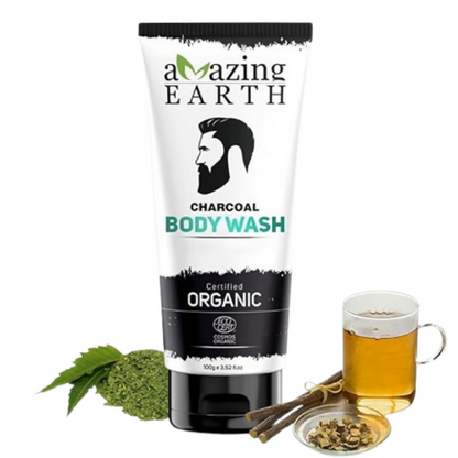 Amazing Earth Charcoal Body Wash for Men