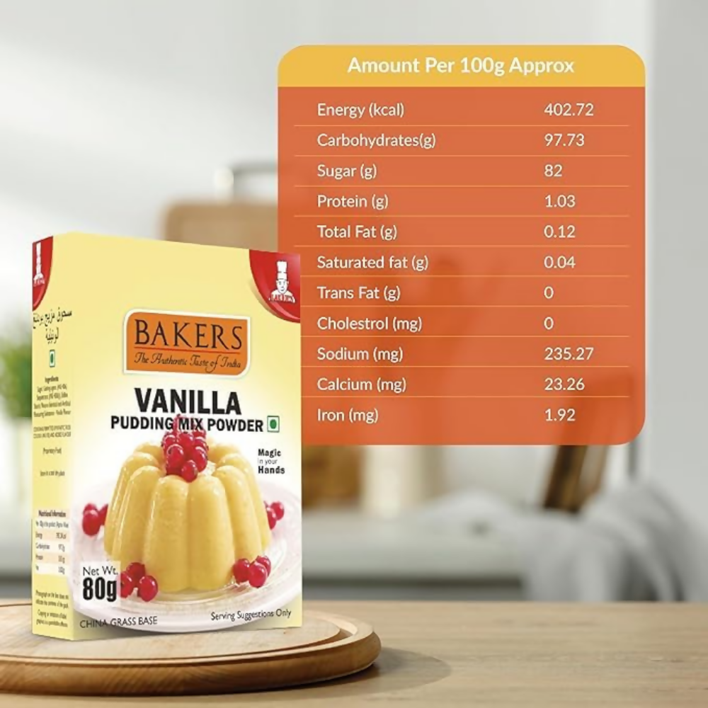 BAKERS Instant Pudding 6 Flavors Mix Combo