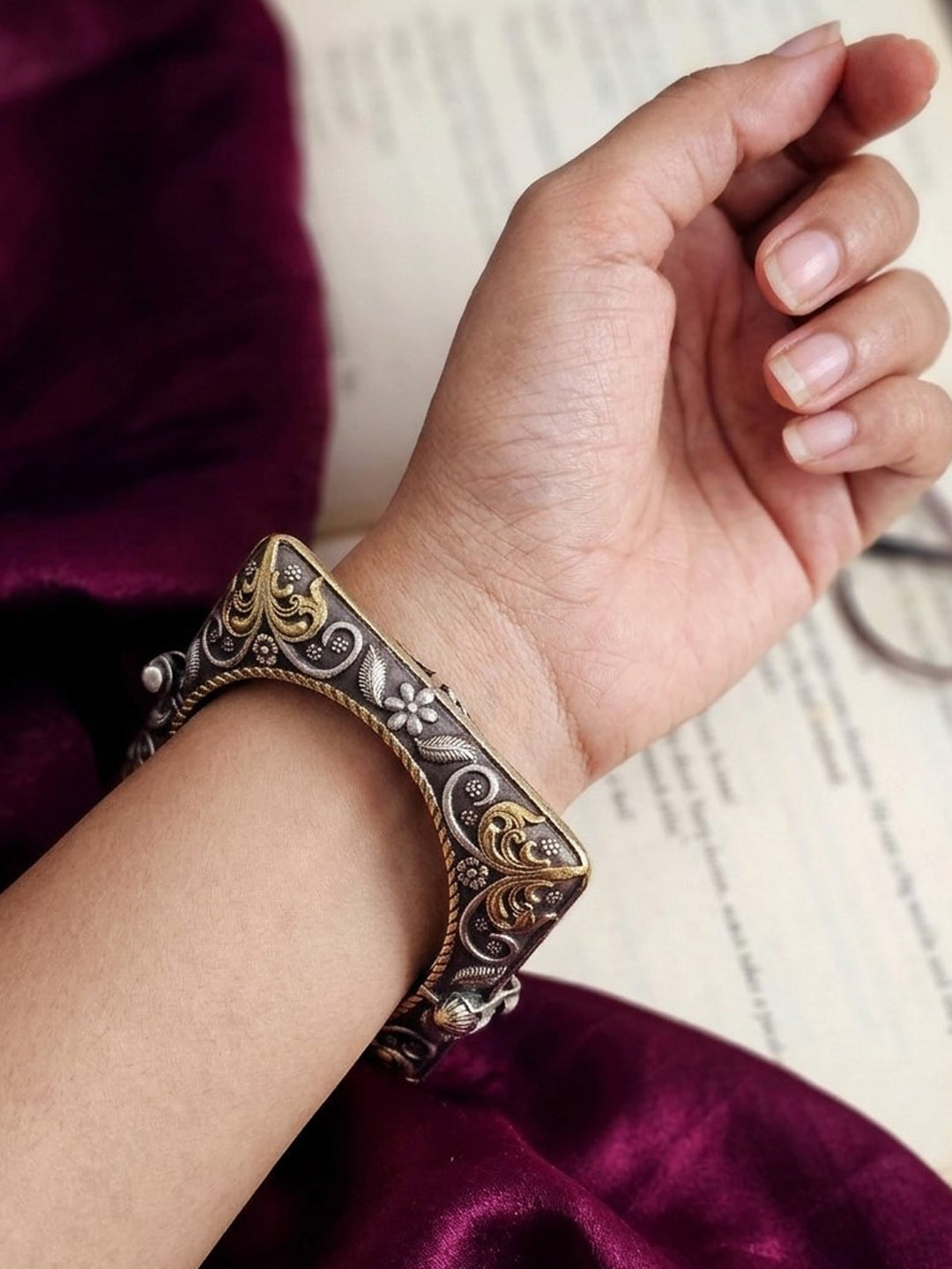 Tanya Twilight Elegance Dual-Tone Bangle
