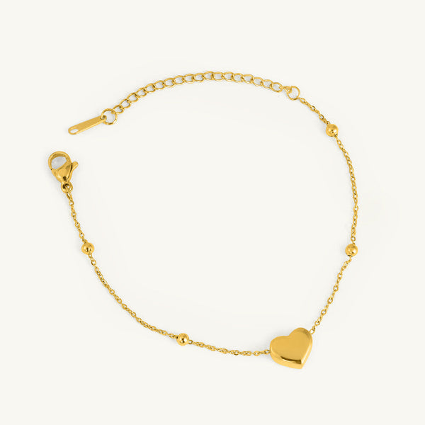 Heart Charm Bracelet