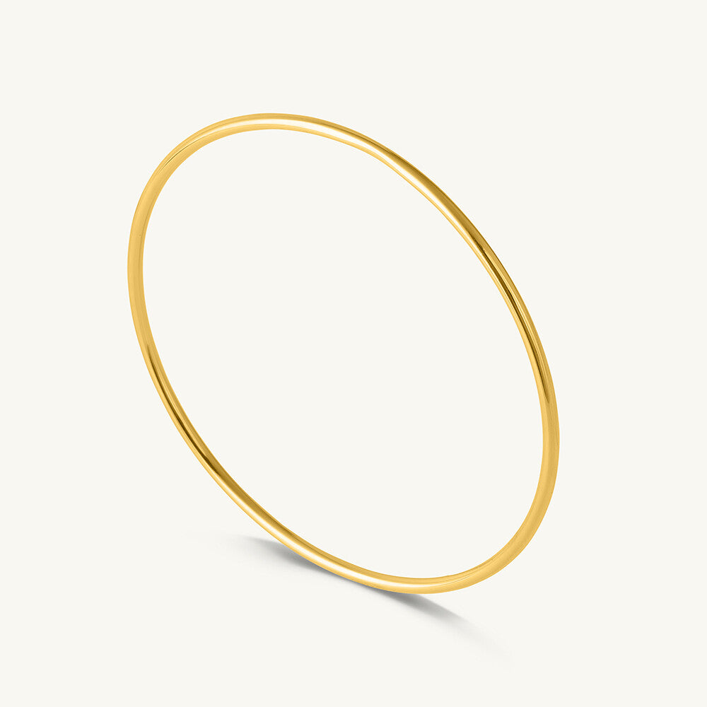 Round Wire Bangle Bracelet