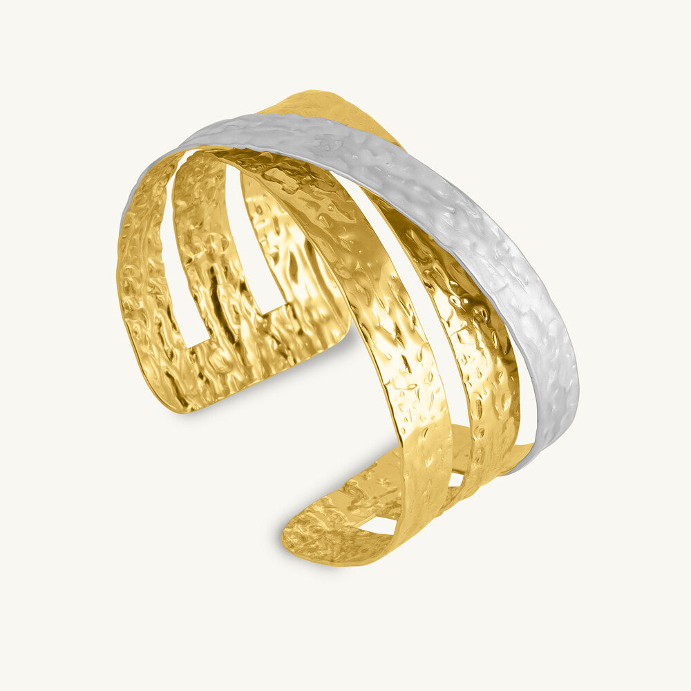Golden Horizon Dual-Tone Cuff