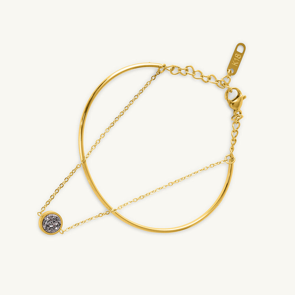 Double Layer Stone Bracelet