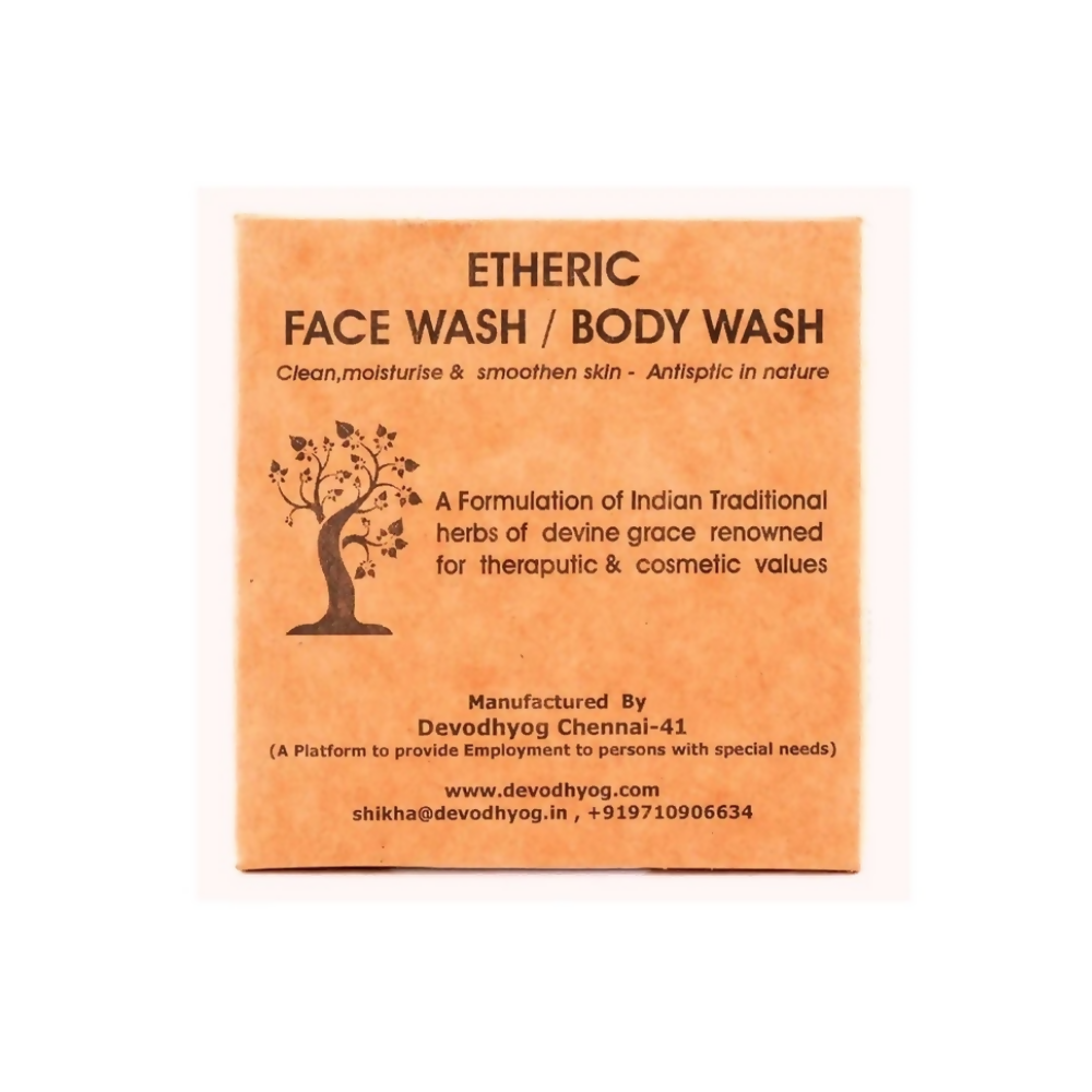 Etheric Herbal Face & Body Wash Powder  Natural Anti Acne & Skin Brightening Care