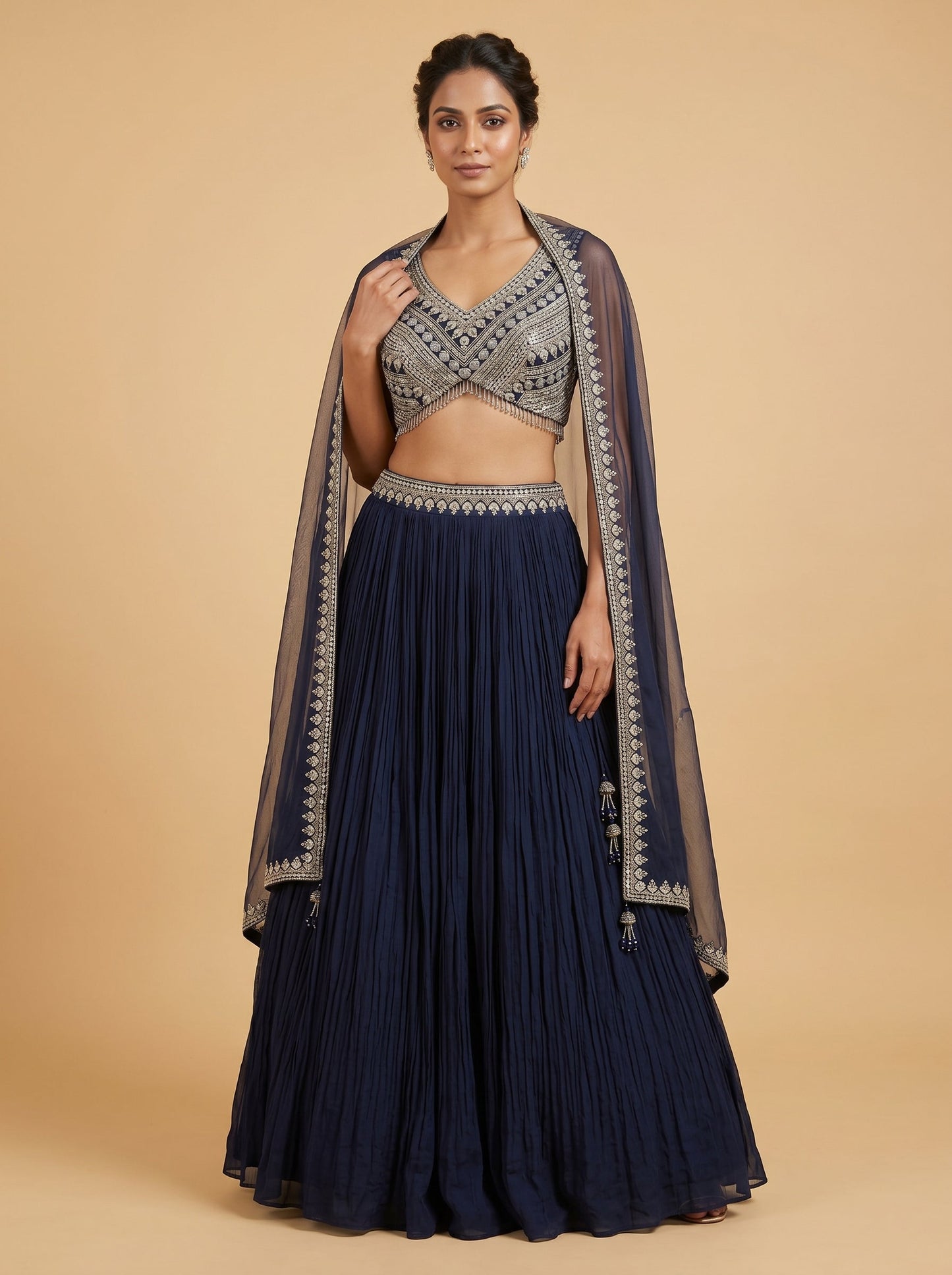 Indigo Blue Lehenga